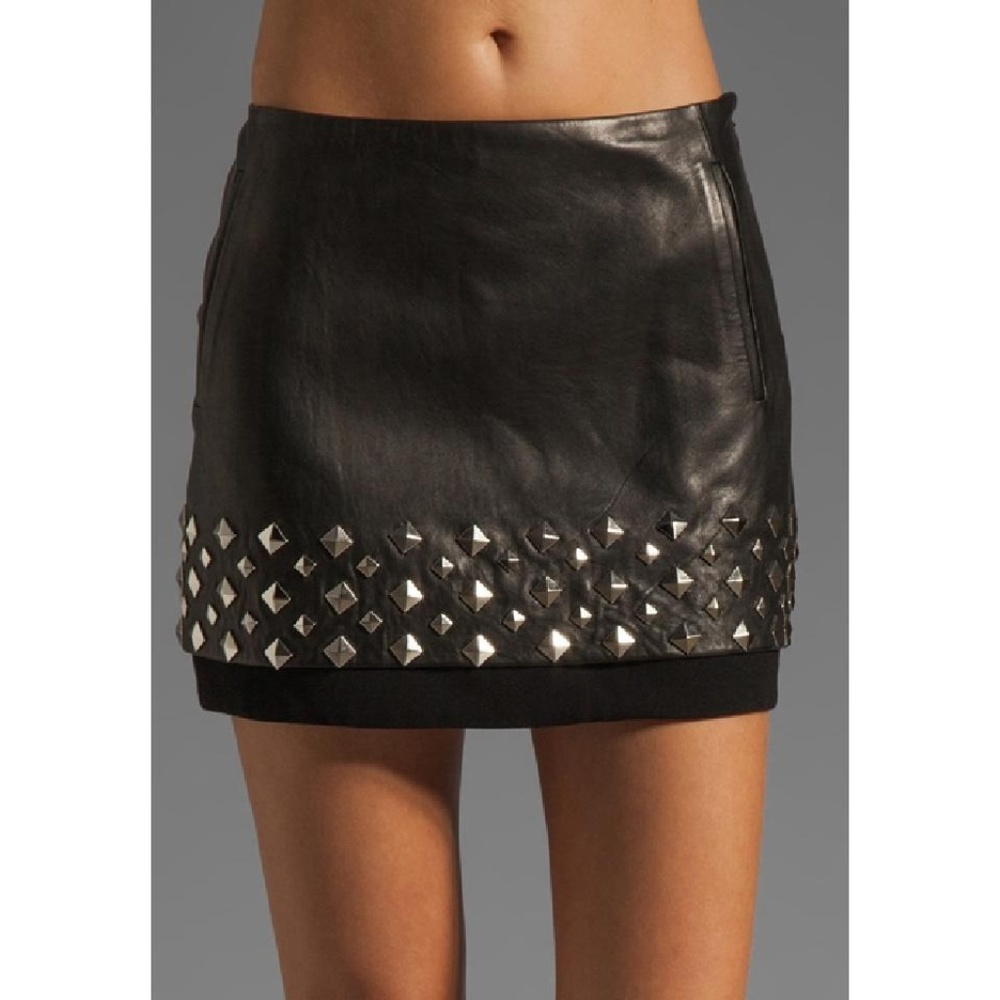 LIKE NEW DIANE VON FURSTENBERG ALLEY STUD SKIRT 4